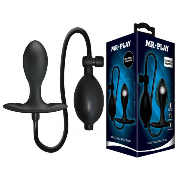 MR PLAY - Inflatable Anal Plug (Black)